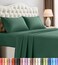 Utopia Bedding Full Size Sheet Set 4 Piece Bed Sheets Soft and Breathable Microfiber Includes 1 Fitted Sheet 1 Flat Sheet and 2 Pillowcases Oeko Tex Emerald Green