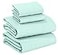 RUVANTI 100 Cotton Flannel Sheets Queen Size 4 Piece Warm Soft Breathable Deep Pocket Double Brushed Cozy All Season Bedding Set Aqua