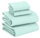 RUVANTI 100 Cotton Flannel Sheets Queen Size 4 Piece Warm Soft Breathable Deep Pocket Double Brushed Cozy All Season Bedding Set Aqua