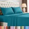 Utopia Bedding King Size Sheet Set 4 Piece Bed Sheets Soft and Breathable Microfiber Includes 1 Fitted Sheet 1 Flat Sheet and 2 Pillowcases Oeko Tex Denim Blue