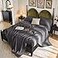 SONORO KATE 100 French Pure Linen Sheets Breathable and Durable Linen King Size Sheets AntiTear Linen Bed Sheets Machine Washable 16 Inch Deep Pocket 4 Piece Dark Grey King