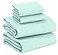 RUVANTI 100 Cotton Flannel Sheets King Size 4 Piece Warm Soft Breathable Deep Pocket Double Brushed Cozy All Season Bedding Set Aqua