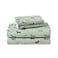 Laura Ashley Flannel Sheets Queen Size AntiPilling Wrinkle Resistant Cotton Touchably Soft for AllSeason Comfort Bed Sheets with Matching Pillowcases Fitted Sheet Holiday Pups Green