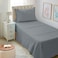 Mejoroom Twin XL Sheet Set Hotel Luxury Microfiber Sheet Pillowcase Sets Fits College Dorm Room Mattress Soft Breathable Wrinkle Fade Resistant 3 Piece Gray
