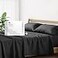 Mayfair Linen 100 Egyptian Cotton California King Sheet Set Luxury 500 Series Soulmate Collection Cotton Sheets Cal King Size 4 PC Set Black Soft Cooling 16 Deep Pocket HotelQuality Sheets