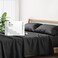 Mayfair Linen 100 Egyptian Cotton California King Sheet Set Luxury 500 Series Soulmate Collection Cotton Sheets Cal King Size 4 PC Set Black Soft Cooling 16 Deep Pocket HotelQuality Sheets