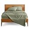 Bare Home Split Head Flex King Sheet Set 1800 UltraSoft Microfiber Bed Sheets Double Brushed Deep Pockets Easy Fit 4 Piece Set Bedding Sheets Pillowcases Sage