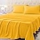 Homilay Twin Size Bed Sheet Set 3 Piece Soft Microfiber Sheets with Deep Pockets Cooling Technology and WrinkleFree Pillowcase HotelQuality Durable Bedding Spectra Yellow