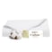 SUPREME ELEGANCE 100 Cotton Queen Flat Sheet Only Arctic White Percale Weave Cooling Crisp Queen Bed Sheets Breathable Sbana Plana Queen Top Sheet Only 92 W x 102 L