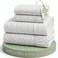 LANE LINEN Full Size Sheets 100 Organic Cotton Cooling Soft Haze Grey