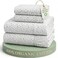 LANE LINEN Full Size Sheets 100 Organic Cotton Cooling Soft Haze Grey