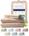 Ella Jayne Viscose Derived from Bamboo Sheets Full Size Set 4 Pieces Full Size Ultra Soft Luxuriously Cooling EcoFriendly Full Size Bed Sheets Deep Pockets 16 Inch Taupe