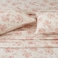 DAUAOTO 100 Cotton Sheets Set Twin Size Printed Bedding Sets Up to 14 Deep Mattress Toile Rose Floral Pattern Bedlinen Set Pale Red