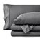 Bare Home Split King Sheet Set 1800 UltraSoft Microfiber Double Brushed Deep Pockets Easy Fit 5 Piece Set Bed Sheets Split King Heathered Grey
