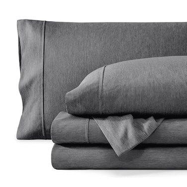 Bare Home Split King Sheet Set 1800 UltraSoft Microfiber Double Brushed Deep Pockets Easy Fit 5 Piece Set Bed Sheets Split King Heathered Grey