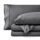 Bare Home Queen Sheet Set Luxury 1800 UltraSoft Microfiber Double Brushed Deep Pockets Easy Fit 4 Piece Set Bedding Sheets Pillowcases Queen Heathered Grey
