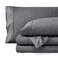 Bare Home Queen Sheet Set Luxury 1800 UltraSoft Microfiber Double Brushed Deep Pockets Easy Fit 4 Piece Set Bedding Sheets Pillowcases Queen Heathered Grey