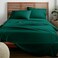 American Home Collection Twin Sheet Set UltraSoft Microfiber 15Inch Deep Pocket Wrinkle Free and Fade Resistant Emerald Green