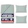 LANE LINEN 100 Organic Cotton Fitted Sheet Queen Size 3 Pc Set 1 Fitted Sheet 2 Pillowcases Percale Weave Soft Breathable Fits Mattress Upto 15 Deep French Blue No Flat Sheet