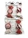 Kurt S. 6 REDWHITE CANDY ORNAMENT SET OF 4
