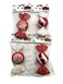 Kurt S. 6 REDWHITE CANDY ORNAMENT SET OF 4