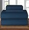 Elegant Comfort Luxury Soft 1500 Premier Egyptian 4Piece Premium Hotel Quality Wrinkle Resistant Coziest Bedding Set All Around Elastic Fitted Sheet Deep Pocket up to 16inch Queen Navy Blue