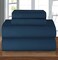 Elegant Comfort Luxury Soft 1500 Premier Egyptian 4Piece Premium Hotel Quality Wrinkle Resistant Coziest Bedding Set All Around Elastic Fitted Sheet Deep Pocket up to 16inch Queen Navy Blue