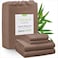 Cariloha Classic 100 Organic Bamboo Viscose Sheets 4Piece Queen Sheet Set 18 in Extra Deep Pockets Soft Cooling Hypoallergenic Sheets OekoTEX Standard 100 Beach Linen