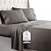 HC COLLECTION Bed Sheets Set Queen with 2 Pillowcases Hotel Luxury Platinum 1800 Series Brushed Microfiber Deep Pocket Fitted Sheet Fade Resistant Ultra Soft 4 Pcs Bedding for Hot Sleepers Gray