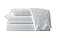 Belle Epoque 58012 Traditional Scalloped Embroidered Sheet Set Light Blue Queen