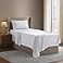 Nestl Twin Bed Sheet Set White Instantly Soft Microfiber No Breakin Wash 4Piece Deep Pocket Sheets Pillowcases Stays Put All Night
