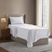 Nestl Twin Bed Sheet Set White Instantly Soft Microfiber No Breakin Wash 4Piece Deep Pocket Sheets Pillowcases Stays Put All Night