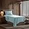 Nestl Twin Bed Sheet Set Light Blue Instantly Soft Microfiber No Breakin Wash 4Piece Deep Pocket Sheets Pillowcases Stays Put All Night