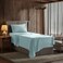 Nestl Twin Bed Sheet Set Light Blue Instantly Soft Microfiber No Breakin Wash 4Piece Deep Pocket Sheets Pillowcases Stays Put All Night