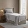 Nestl Twin XL Bed Sheet Set Light Grey Instantly Soft Microfiber No Breakin Wash 4Piece Deep Pocket Sheets Pillowcases Stays Put All Night