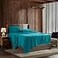 Nestl Queen Bed Sheet Set Teal Instantly Soft Microfiber No Breakin Wash 4Piece Deep Pocket Sheets Pillowcases Stays Put All Night