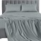 LDC LUX LUX Dcor Queen Sheet Set 6 Piece UltraSoft Microfiber Bed Sheets with Flat Sheet 16 Inches Deep Pocket Fitted Sheet 4 Pillowcases Cooling Breathable Hotel Luxury OekoTEX Grey