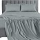 LDC LUX LUX Dcor Queen Sheet Set 6 Piece UltraSoft Microfiber Bed Sheets with Flat Sheet 16 Inches Deep Pocket Fitted Sheet 4 Pillowcases Cooling Breathable Hotel Luxury OekoTEX Grey