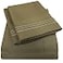 Sweet Home 1500 Supreme Collection Full Sheet Sets Olive Green Luxury Hotel Bed Sheets and Pillowcase Set for Full Mattress Extra Soft Elastic Corner Straps Deep Pocket Sheets Full Olive Green