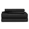 Cosy House King Size Bed Sheets Black Luxury Sheet Set Deep Pocket Super Soft Hotel Bedding Cool Wrinkle Free 1 Fitted 1 Flat 2 Pillow Cases King Sheets 4 Piece