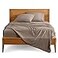 Bare Home Queen Sheet Set 1800 UltraSoft Microfiber Queen Bed Sheets Double Brushed Deep Pockets Easy Fit 4 Piece Set Bedding Sheets Pillowcases Queen Taupe