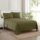 Sweet Home Queen Size Bed Sheets Breathable Luxury Sheets with Full Elastic Secure Corner Straps Built In 1800 Supreme Collection Extra Soft Deep Pocket Bedding Set Sheet Set Queen Olive