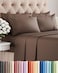 CGK Unlimited King 6 Piece Sheet Set Comfy Breathable Cooling Ultra Soft Hotel Luxury Bedding Set with 816 Inch Deep Pockets 1 Flat 1 Fitted Sheet 4 Pillowcases Cozy Wrinkle Free Easy Care Brown