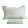 FADFAY Green Floral Bed Sheet Set Cotton Sheets 4Piece King Size