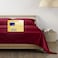 THREAD SPREAD 100 Egyptian Cotton Sheets Set California King Size 600 Series Bliss Collection Luxury Sheet Cal King Size 4 PC Burgundy Soft Hotel Bed Sheets Fits Mattress Upto 18