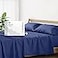 Mayfair Linen 100 Egyptian Cotton Full Sheet Set Luxury 500 Series Soulmate Collection Cotton Sheets Full Size 4 PC Navy Blue Soft Cooling Sateen Weave 16 Deep Pocket Hotel Quality Sheet