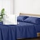 Mayfair Linen 100 Egyptian Cotton Full Sheet Set Luxury 500 Series Soulmate Collection Cotton Sheets Full Size 4 PC Navy Blue Soft Cooling Sateen Weave 16 Deep Pocket Hotel Quality Sheet