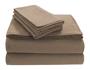 Tribeca Living Solid 5Ounce Flannel DP SS King Cashmere