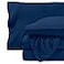 Bare Home Super Soft Fleece Sheet Set Queen Size Extra Plush Polar Fleece NoPilling Bed Sheets All Season Cozy Warmth Queen Dark Blue