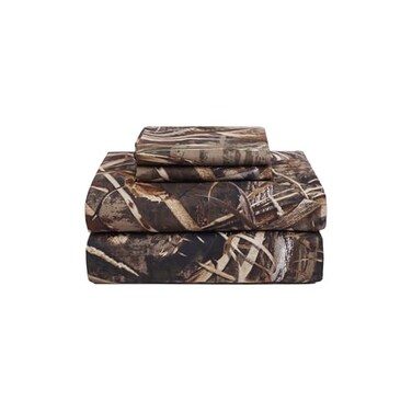 VISI-ONE VISIONE Realtree Max5 King Camo 4 Piece Sheet Set Lightweight Cooling WrinkleFree Microfiber 13 Deep Pockets Sheets Unisex Rustic Western Farmhouse Style Made to Complement All Living Spaces